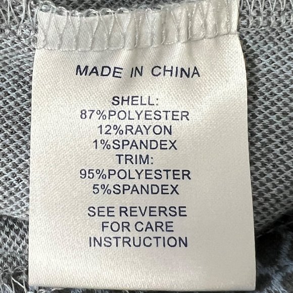 Tyler Boe Cindy Dress Inverted Pleat Blue Gray Geo Print Pockets Medium - Picture 10 of 12